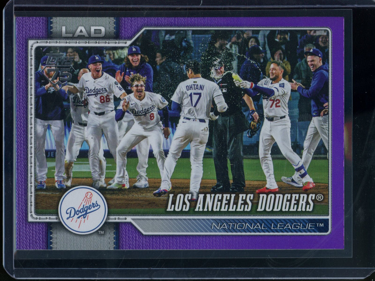 2026 Topps Flagship Dodgers Team Card Purple Foil /250 Dodgers - Trading Card Market
