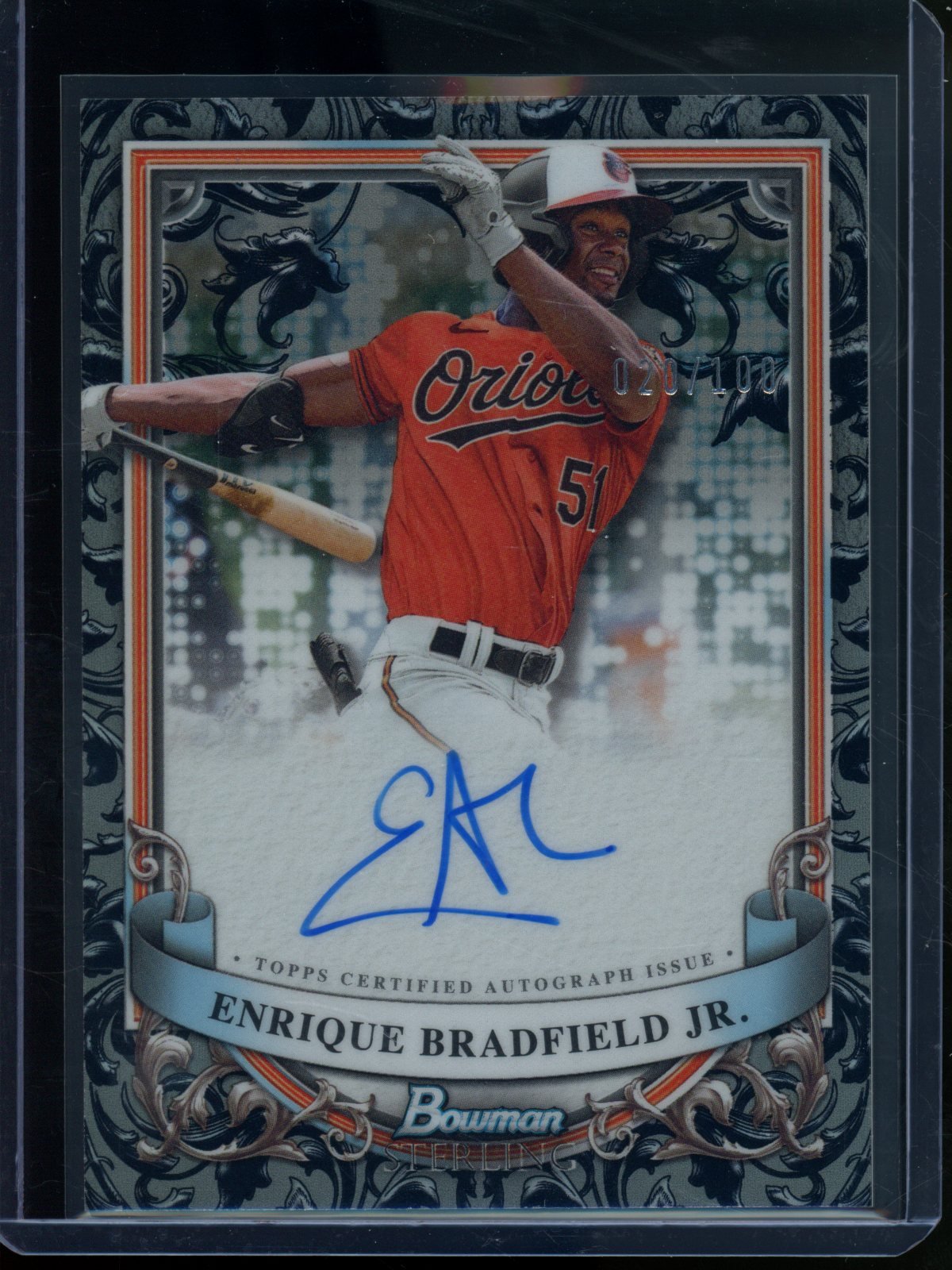 2024 Bowman Sterling Enrique Bradfield Jr. Autograph /100 Orioles - Trading Card Market