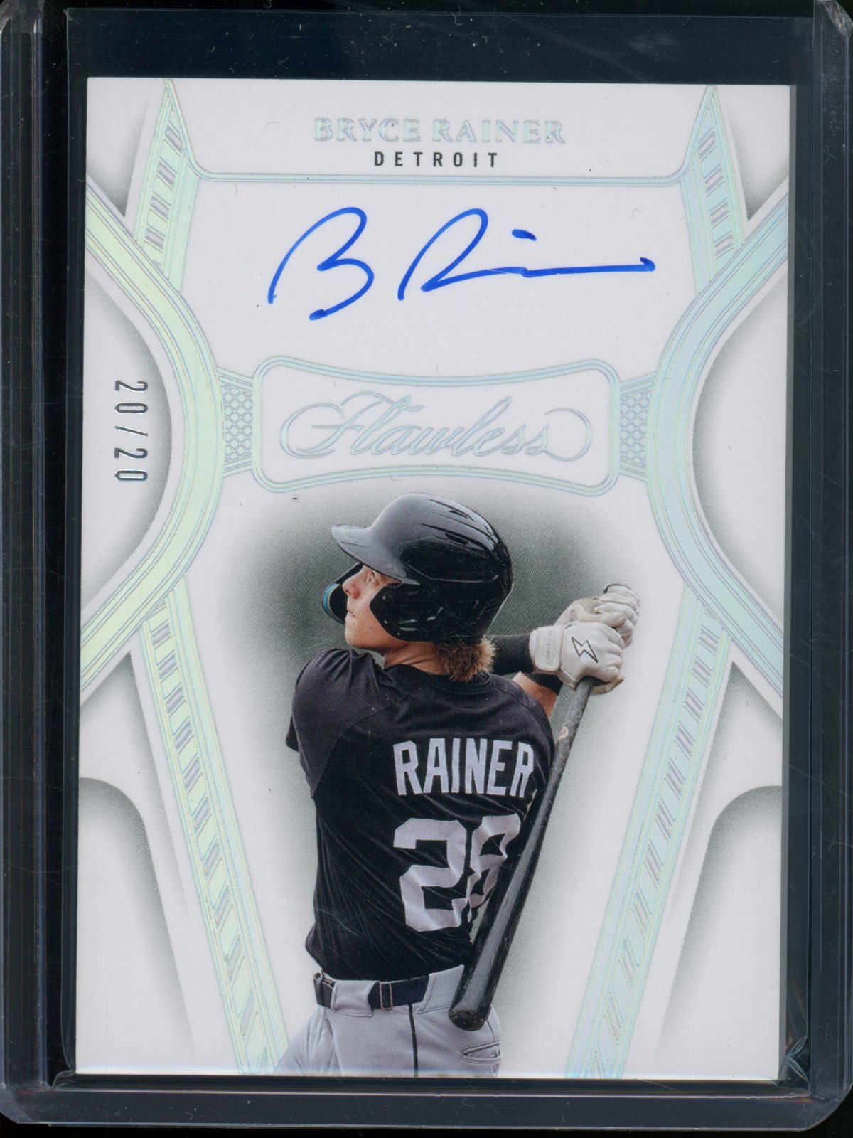 2025 Panini Flawless Bryce Rainer Autograph /20 Tigers