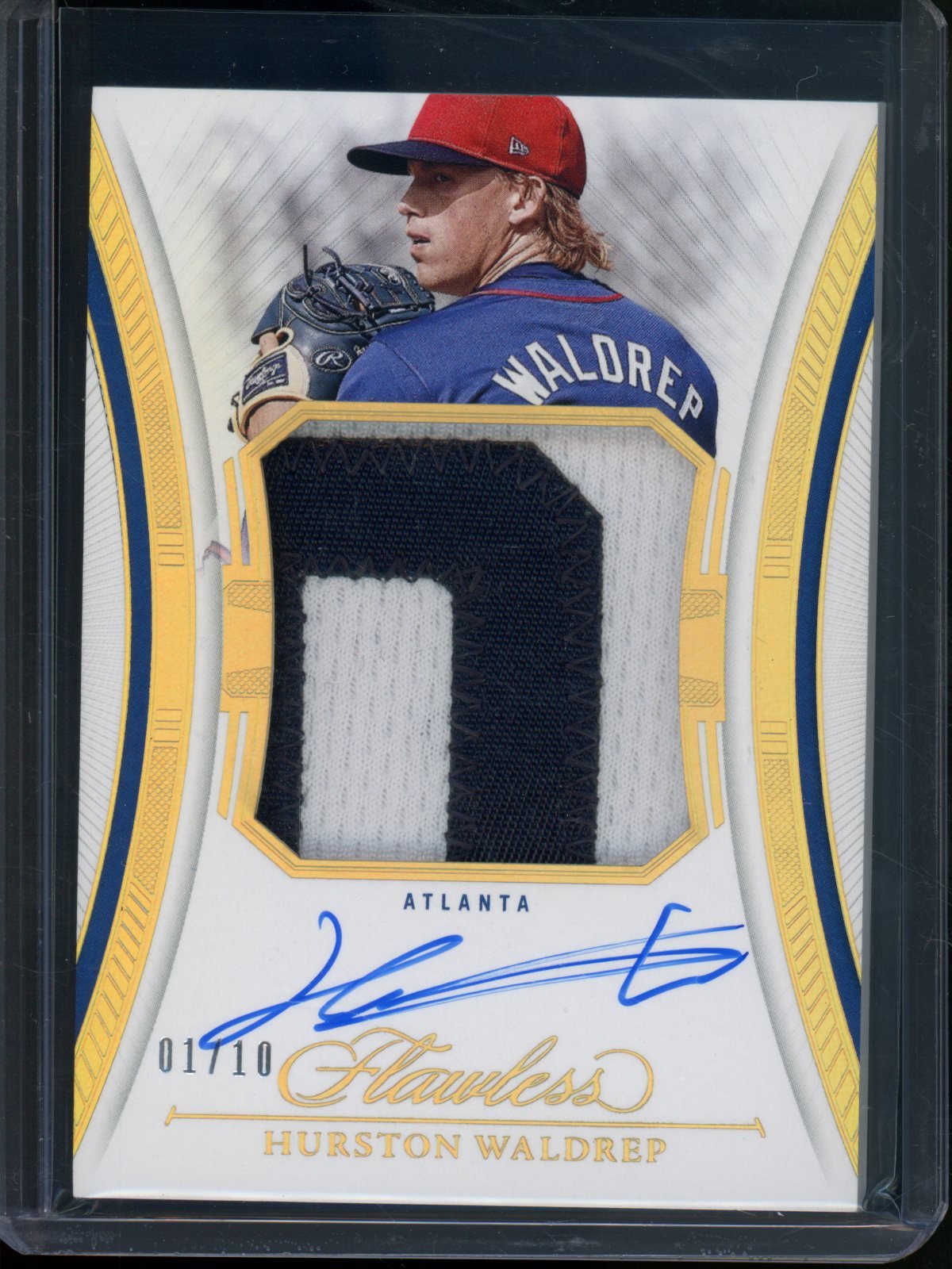 2025 Panini Flawless Hurston Waldrep Jersey Patch Autograph Gold /10 Braves - Trading Card Market
