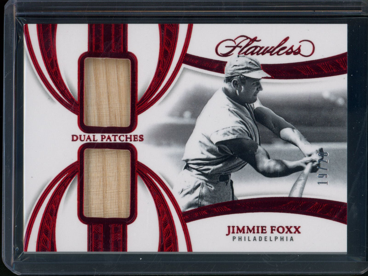 2025 Panini Flawless Jimmie Foxx Dual Bat Relic Ruby /20 Phillies - Trading Card Market
