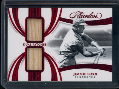 2025 Panini Flawless Jimmie Foxx Dual Bat Relic Ruby /20 Phillies - Trading Card Market