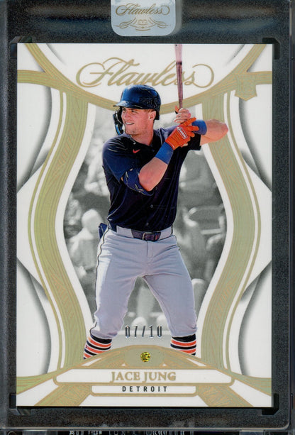 2025 Panini Flawless Jace Jung Rookie RC Gold /10 Tigers - Trading Card Market
