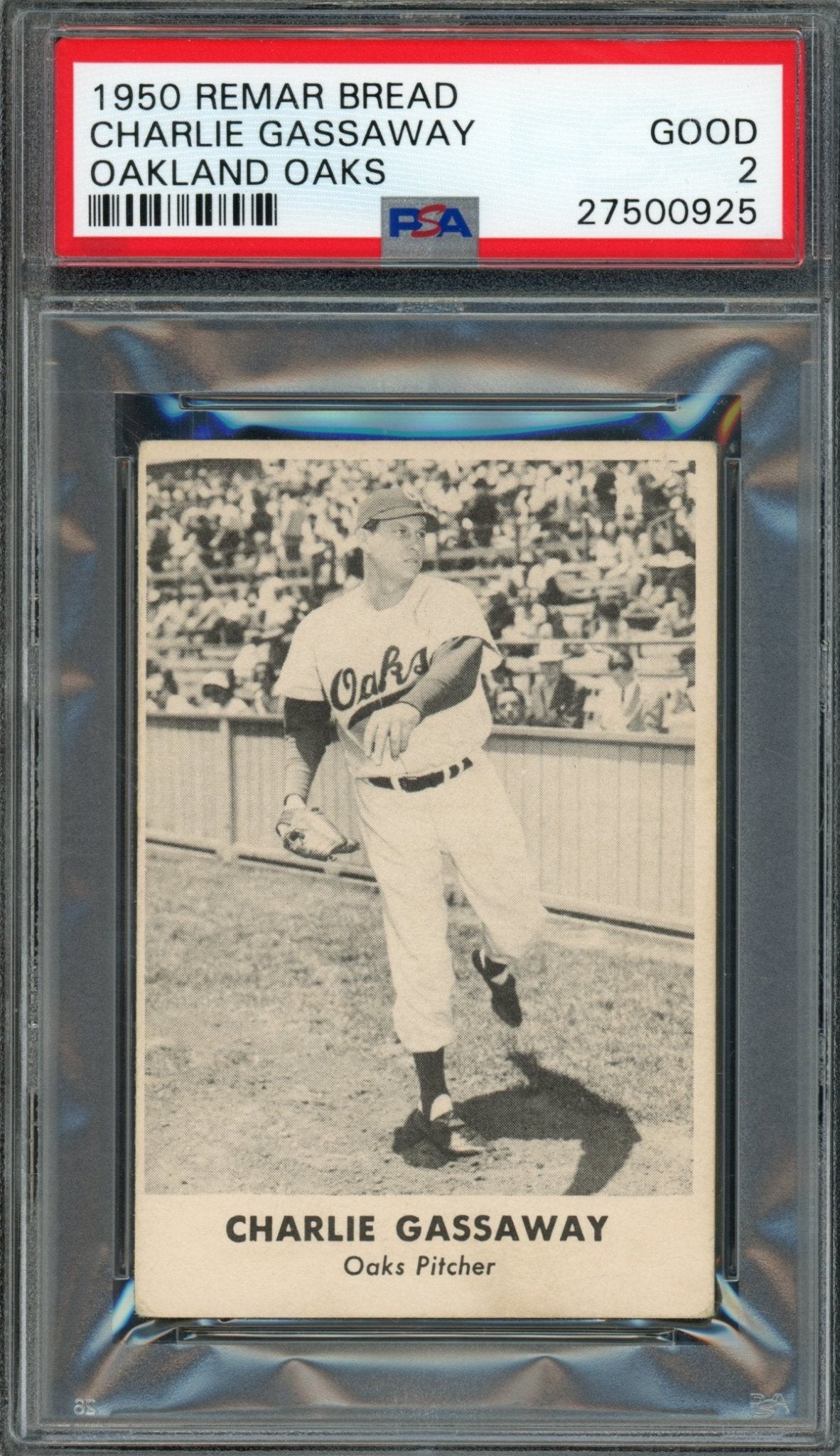 1950 Remar Bread Charlie Gassaway PSA 2 Oakland Oaks - Trading Card Market