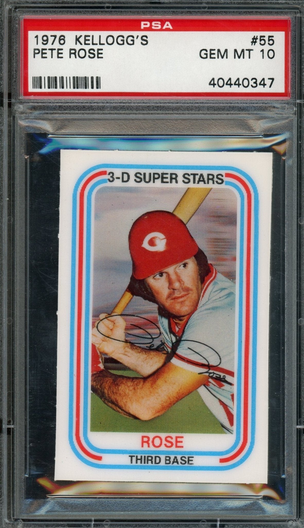1976 Kellogg's Pete Rose #55 PSA 10 Reds