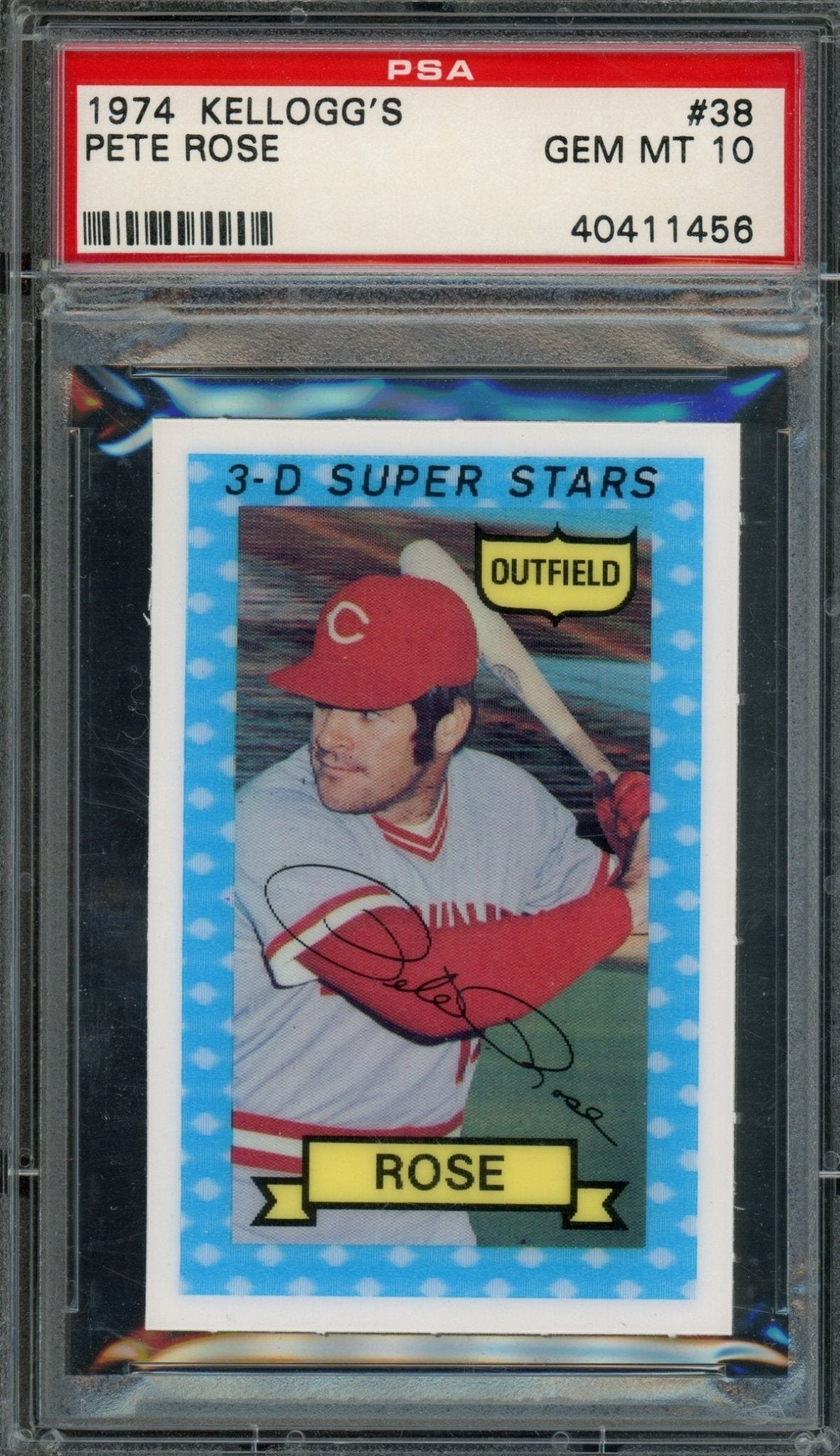 1974 Kellogg's Pete Rose #38 PSA 10 Reds