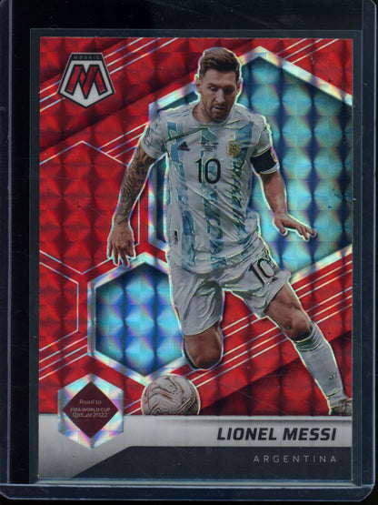 2021/22 Panini Mosaic Lionel Messi Red Reactive Argentina - Trading Card Market