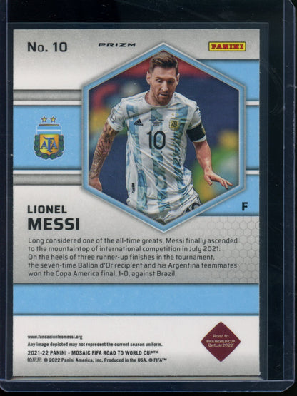 2021/22 Panini Mosaic Lionel Messi Red Reactive Argentina - Trading Card Market
