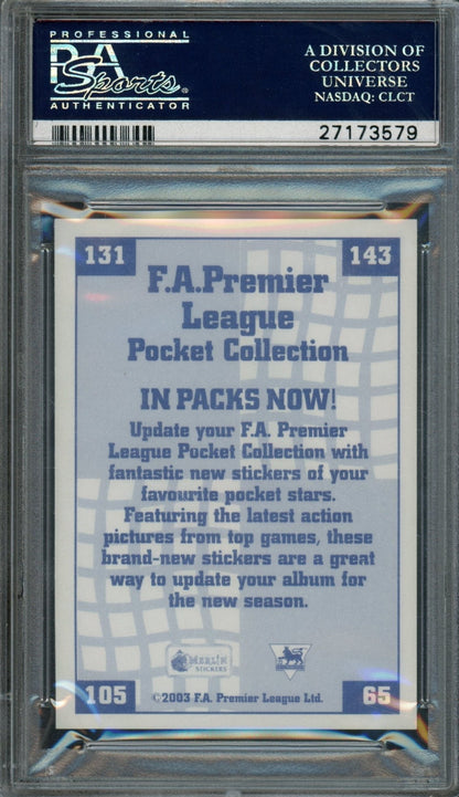 2003/04 Pocket Collection Wayne Rooney Rookie RC NMB. In White PSA 10 - Trading Card Market