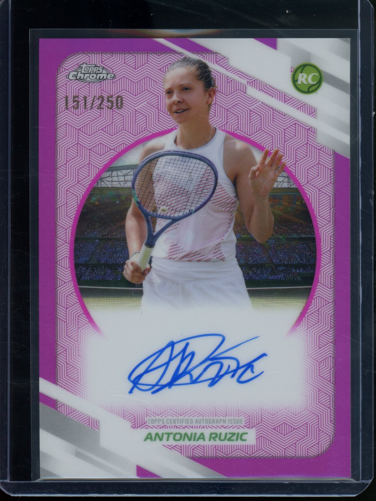 2026 Topps Chrome Antonia Ruzic Rookie RC Pink Refractor Autograph /250 - Trading Card Market
