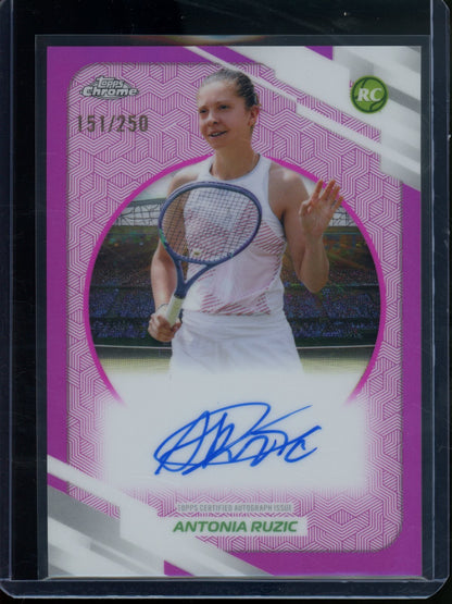 2026 Topps Chrome Antonia Ruzic Rookie RC Pink Refractor Autograph /250 - Trading Card Market
