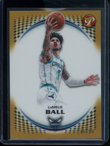 2025/26 Topps Pristine Lamelo Ball Gold Refractor /50 Hornets / Timberwolves - Trading Card Market