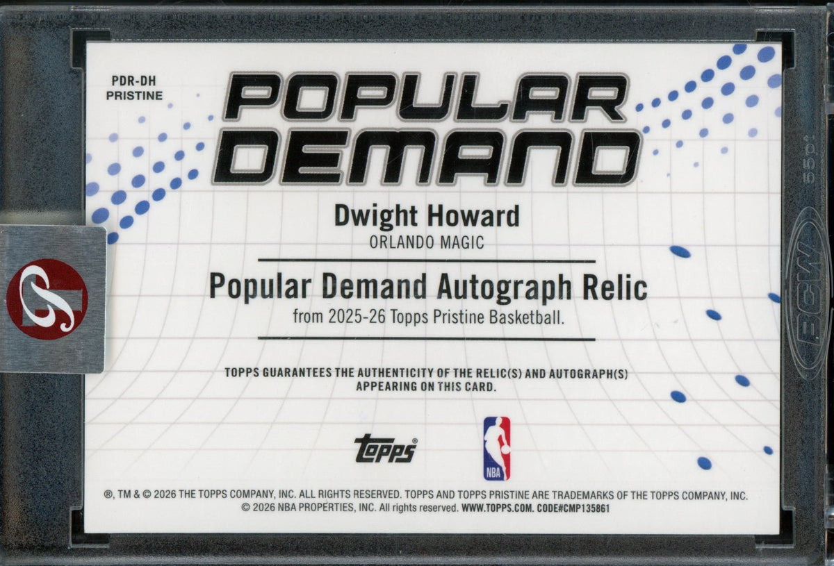 2025/26 Topps Pristine Dwight Howard Popular Demand Gold Relic Autograph /50 Magic - Trading Card Market