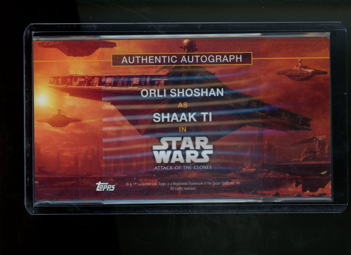 2016 Topps Star Wars Attack of the Clones Saak Ti Orli Shoshan Autograph Blue - Trading Card Market