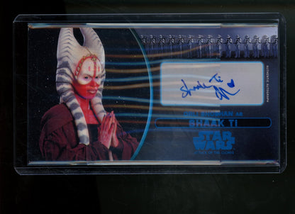 2016 Topps Star Wars Attack of the Clones Saak Ti Orli Shoshan Autograph Blue - Trading Card Market