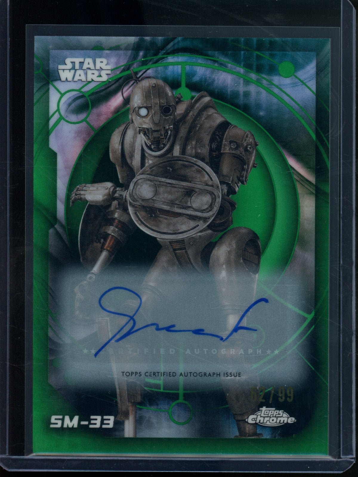 2026 Topps Chrome SM-33 Nick Frost Green Refractor Autograph /99 - Trading Card Market