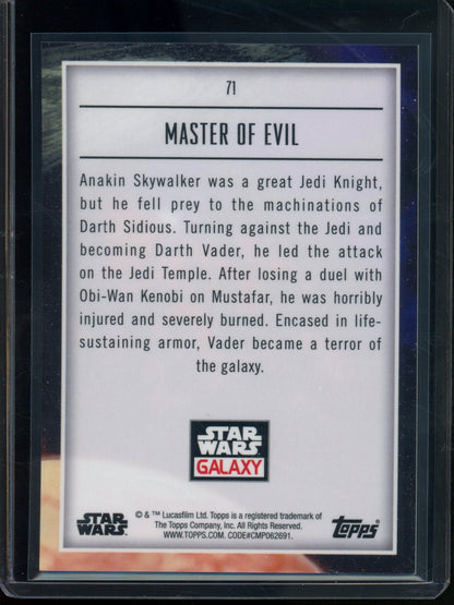 2026 Topps Galaxy Master Of Evil Prism Refractor /75 #71