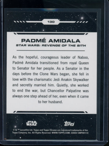 2026 Topps Chrome Padme Amidala Orange Refractor /25 #130