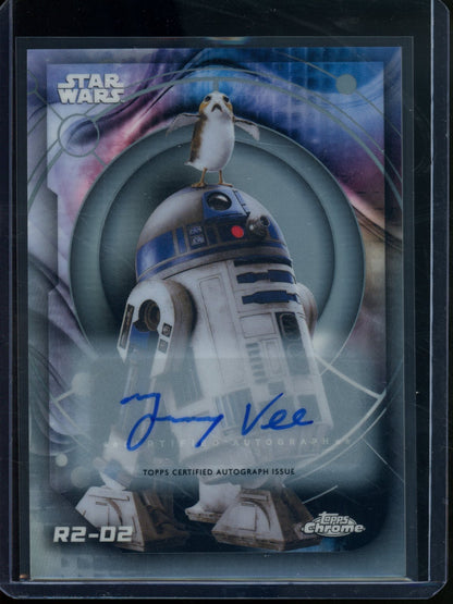 2026 Topps Chrome R2-D2 Jimmy Vee Refractor Autograph #197