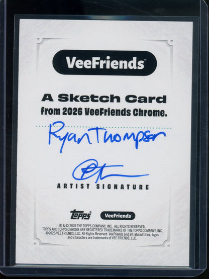 2026 Topps VeeFriends Ghost 1/1 Sketch Card Ryan Thompson