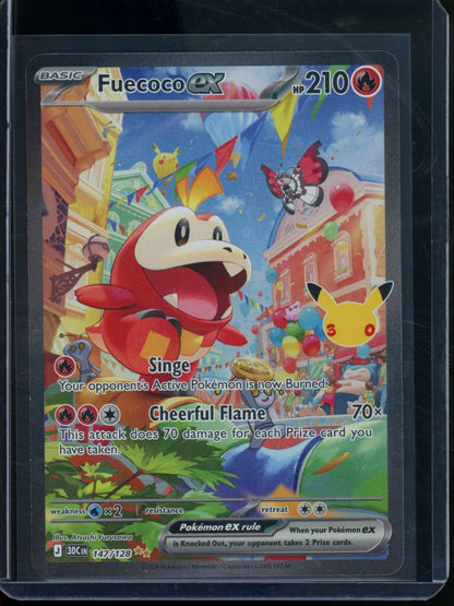 2026 Pokemon 30th Anniversary Fuecoco EX 147/128 (B) - Trading Card Market