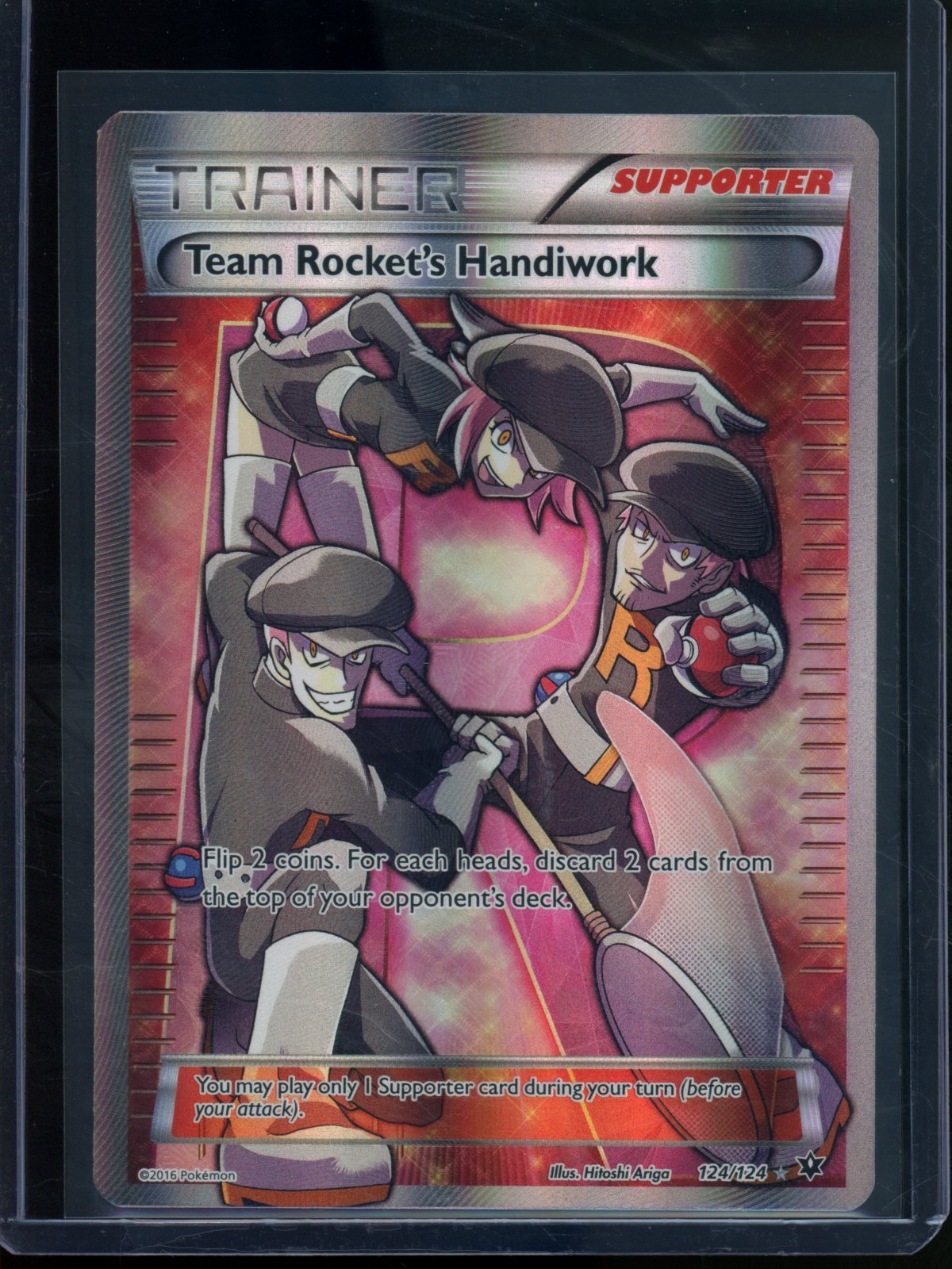 2016 Pokemon Fates Collide Team Rocket's Handiwork 124/124 - Trading Card Market