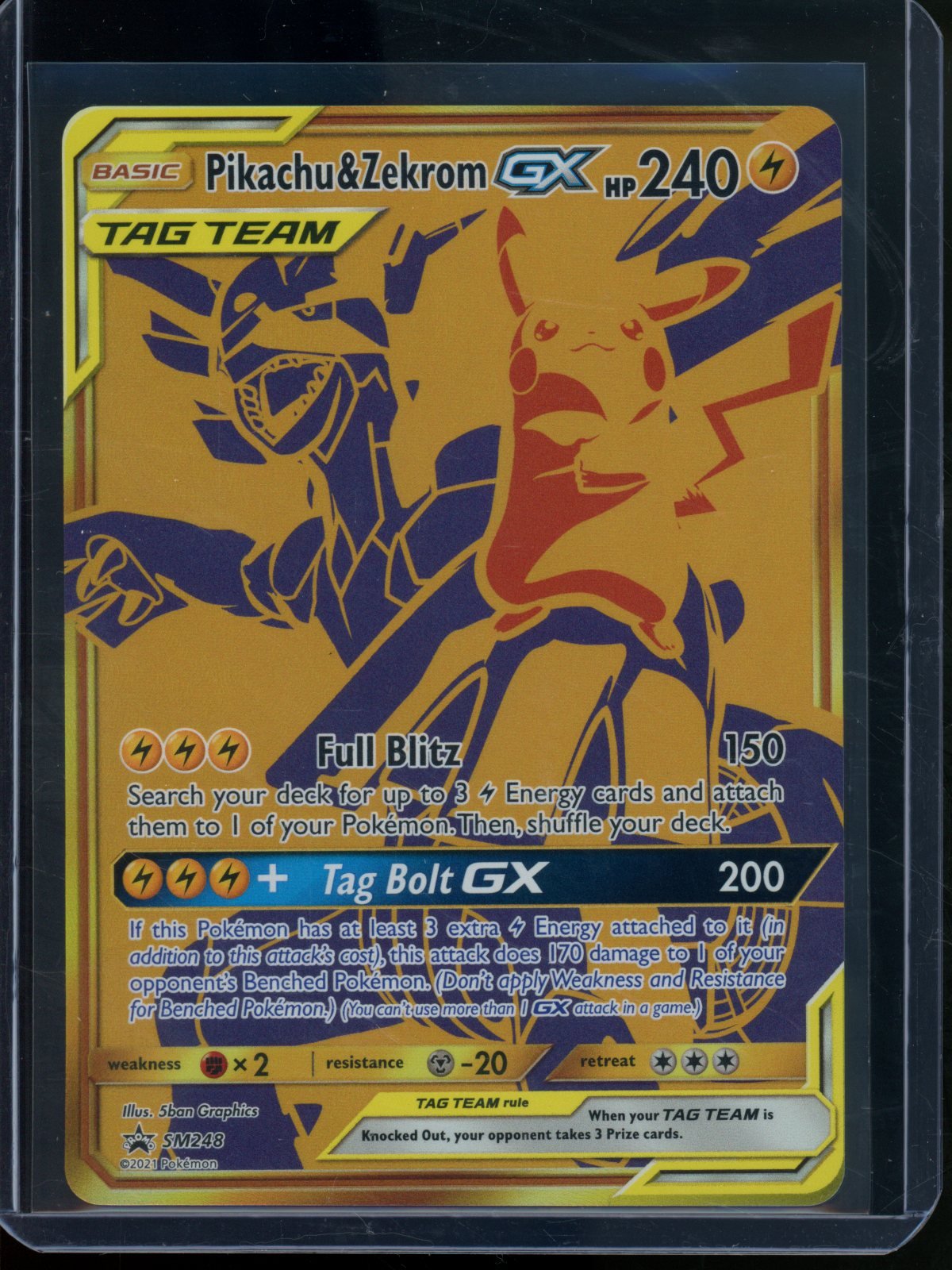2021 Pokemon Tag Team Pikachu & Zekrom GX SM248 Promo - Trading Card Market