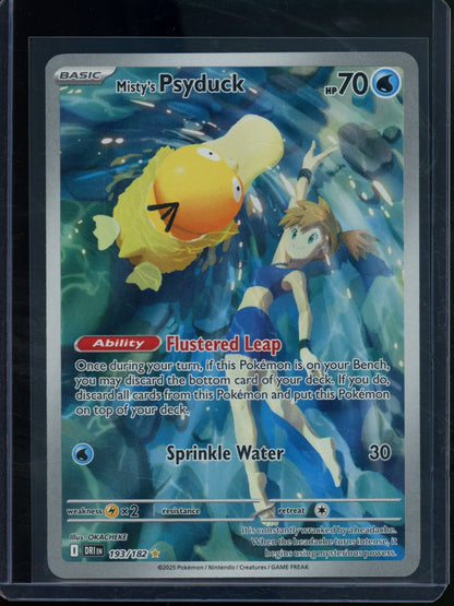 2025 Pokemon Destined Rivals Misty's Psyduck 193/182 - Trading Card Market