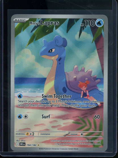 2025 Pokemon Destined Rivals Misty's Lapras 194/182 - Trading Card Market
