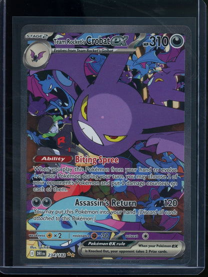 2025 Pokemon Destined Rivals Team Rocket's Crobat EX 234/182 - Trading Card Market
