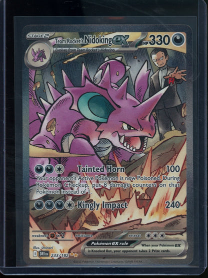 2025 Pokemon Destined Rivals Team Rocket's Nidoking EX 233/182 - Trading Card Market