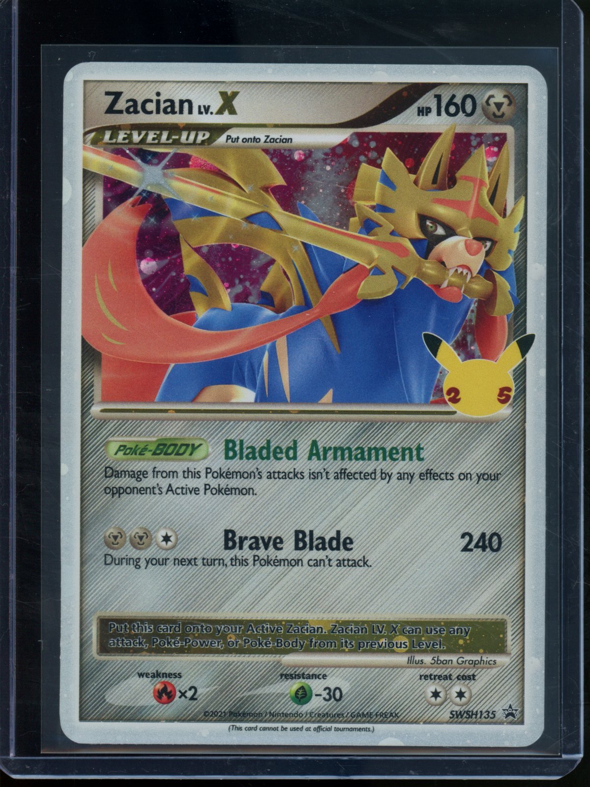 2026 Pokemon 30th Anniversary Zacian LV X SWSH135 - Trading Card Market