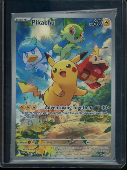 2023 Pokemon Scarlet & Violet Pikachu 027 Promo (Sealed) - Trading Card Market