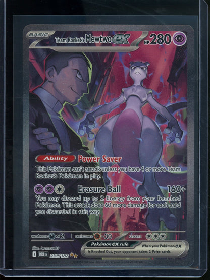 2025 Pokemon Destined Rivals Team Rocket's Mewtwo EX 231/182 - Trading Card Market