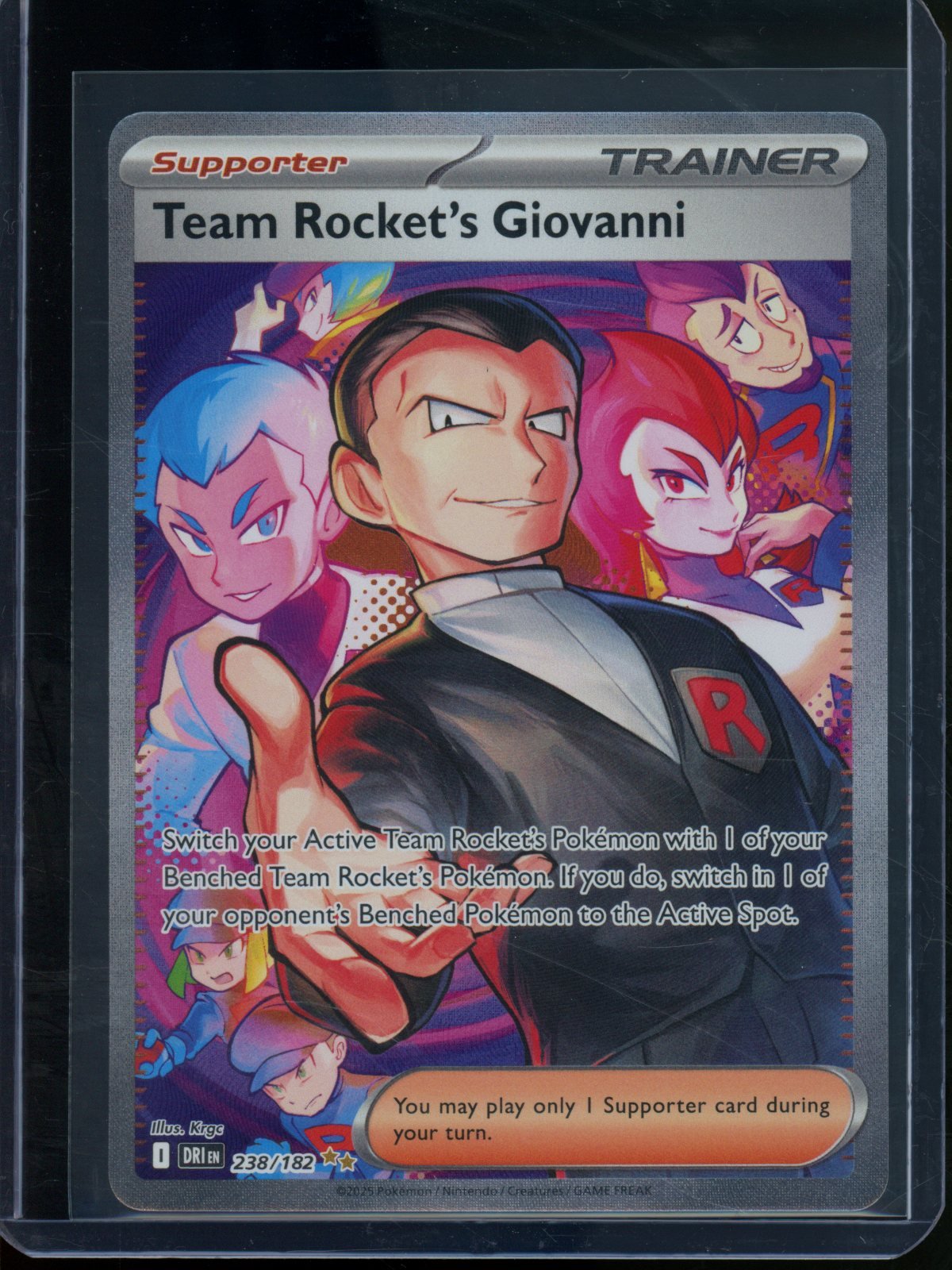 2025 Pokemon Destined Rivals Team Rocket's Giovanni 238/182 - Trading Card Market
