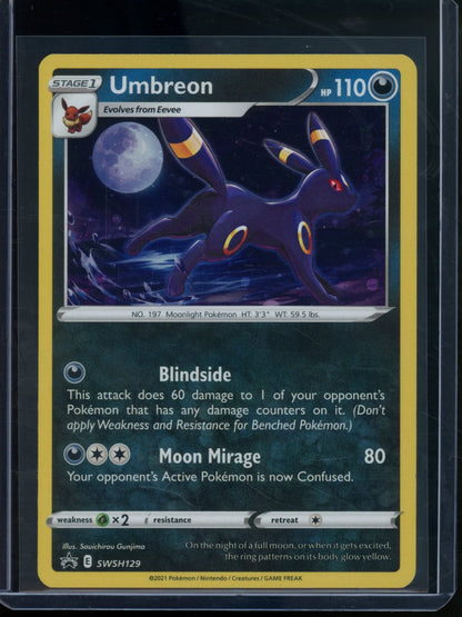2021 Pokemon Sword & Shield Umbreon Holo SWSH129 Promo - Trading Card Market