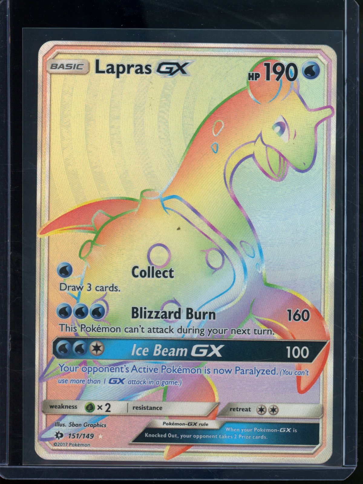 2017 Pokemon Sun & Moon Lapras GX 151/149 - Trading Card Market