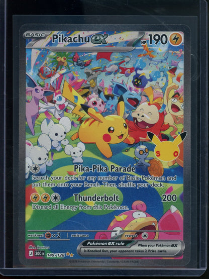2026 Pokemon 30th Anniversary Pikachu EX 149/128 - Trading Card Market