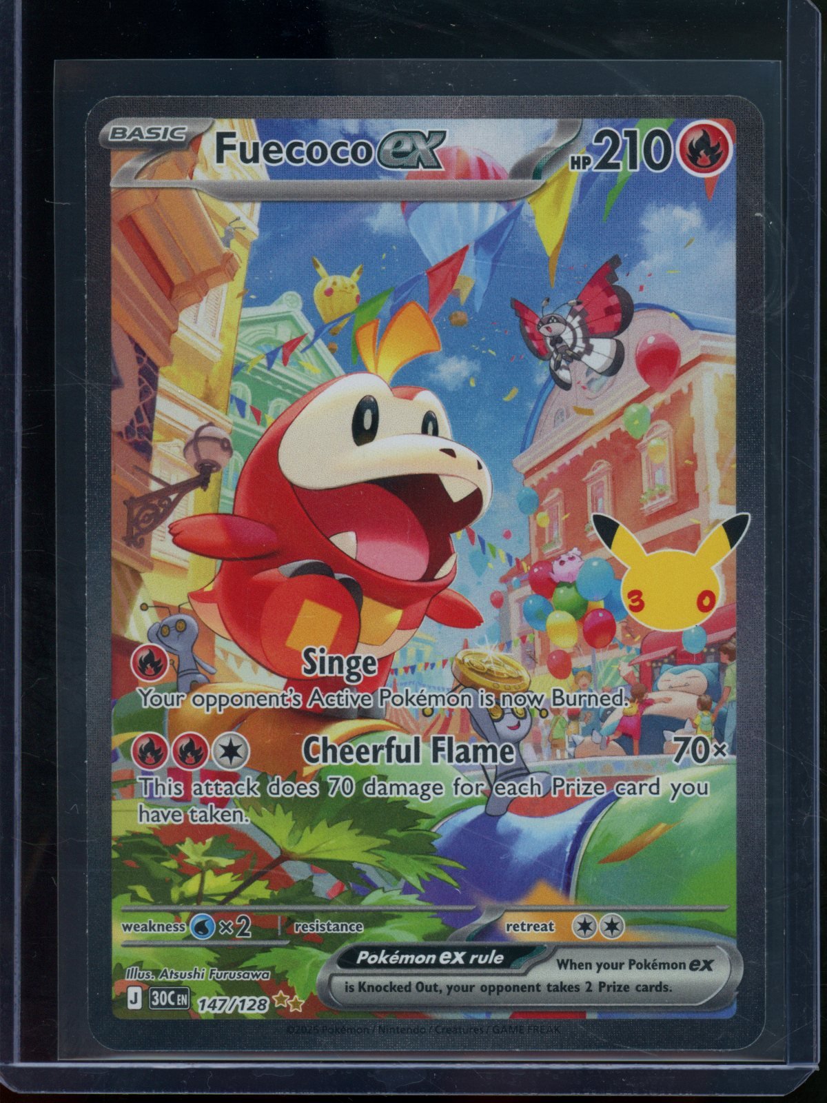 2026 Pokemon 30th Anniversary Fuecoco EX 147/128 (D) - Trading Card Market