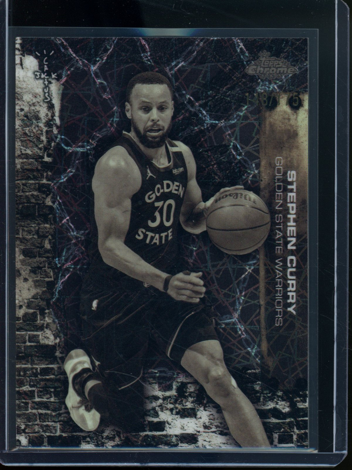 2025/26 Topps Cactus Jack Stephen Curry Lazer Refractor /175 Warriors