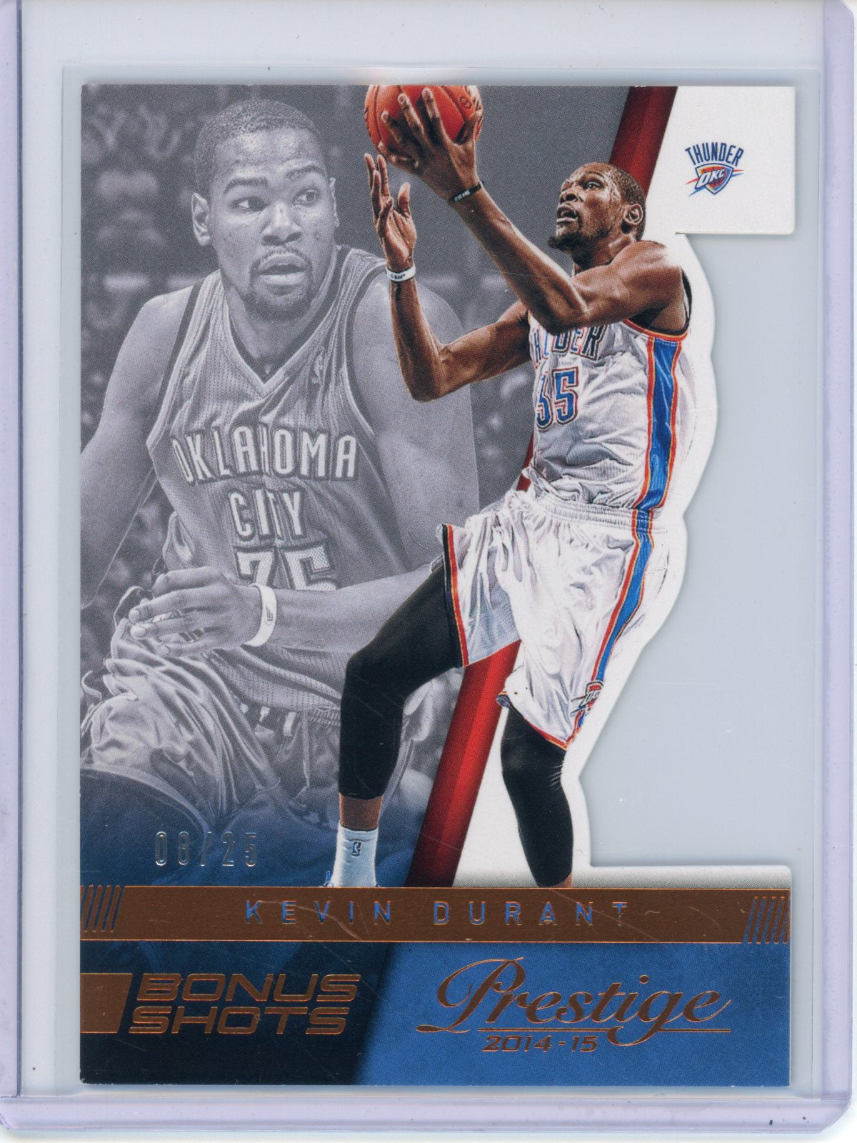2013/14 Panini Prestige Kevin Durant Bonus Shots Die-Cut /25 Thunder