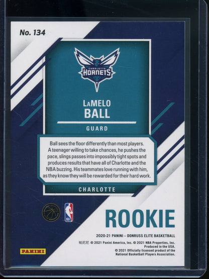2020/21 Panini Elite LaMelo Ball Rookie RC Gold /10 Hornets