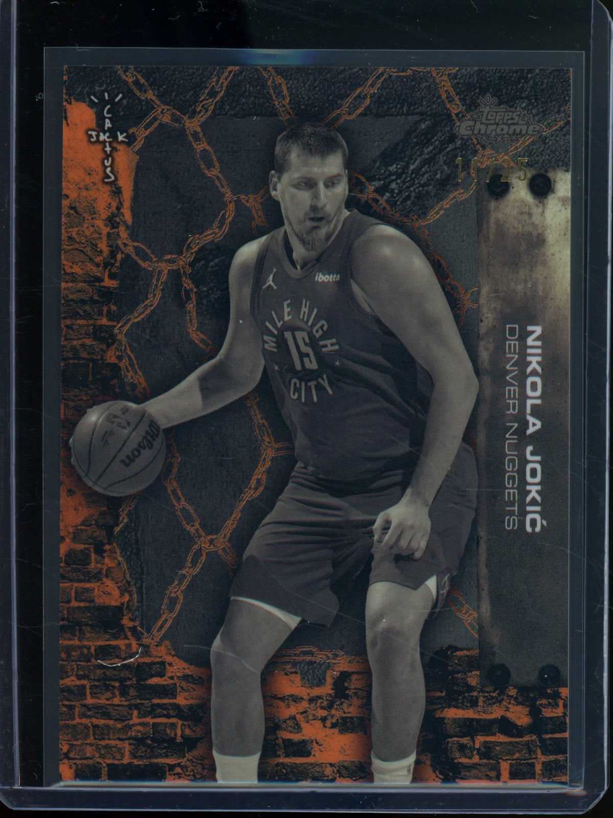 2025/26 Topps Cactus Jack Nikola Jokic Orange Refractor /25 Nuggets