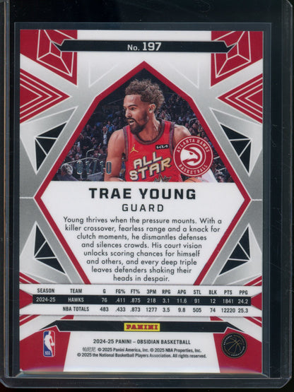 2024/25 Panini Obsidian Trae Young ASG Gold Mojo /10 Wizards