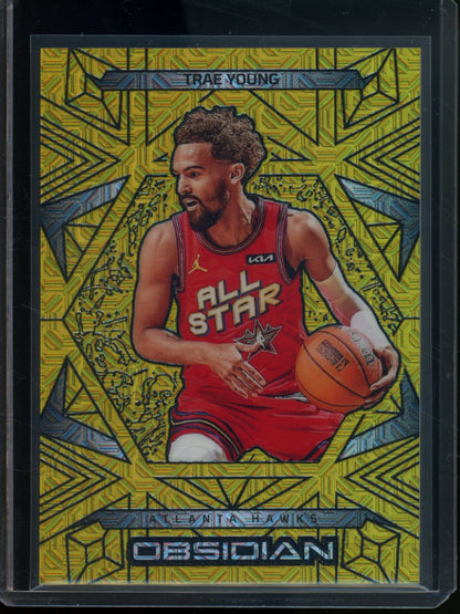 2024/25 Panini Obsidian Trae Young ASG Gold Mojo /10 Wizards
