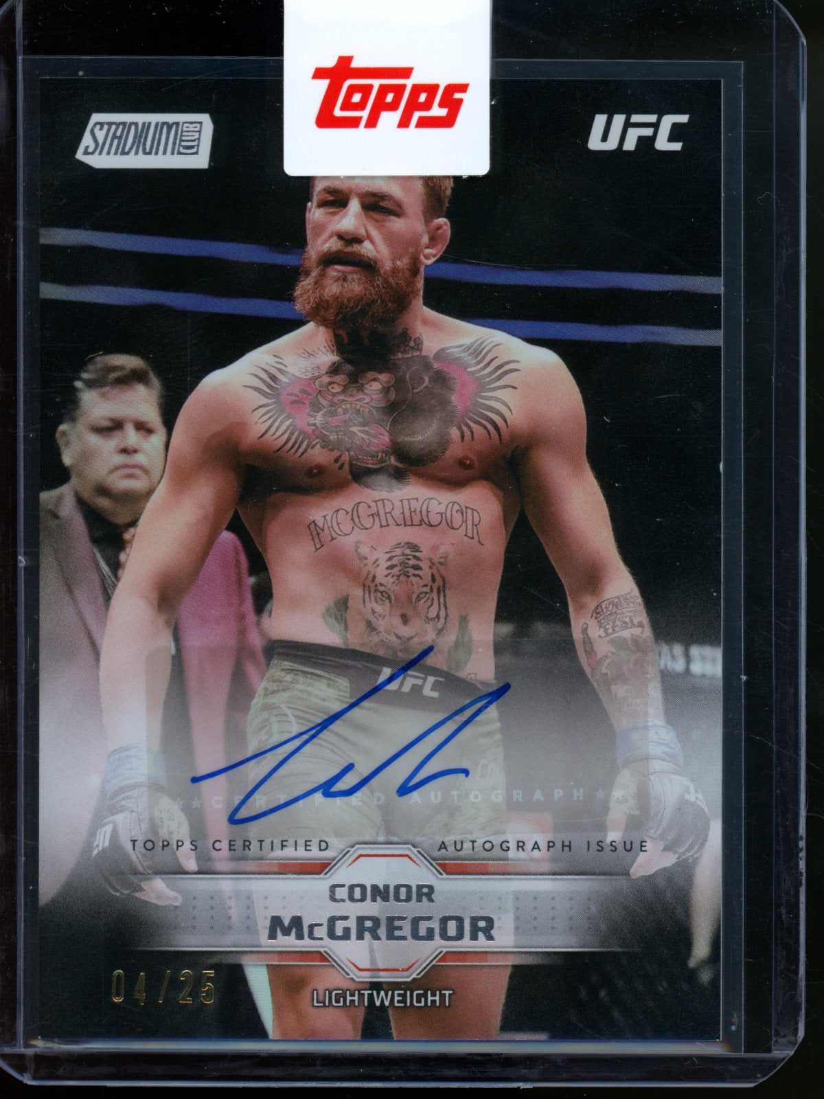 2026 Topps Stadium Club Conor McGregor Variation Foil Autograph /25 Sealed