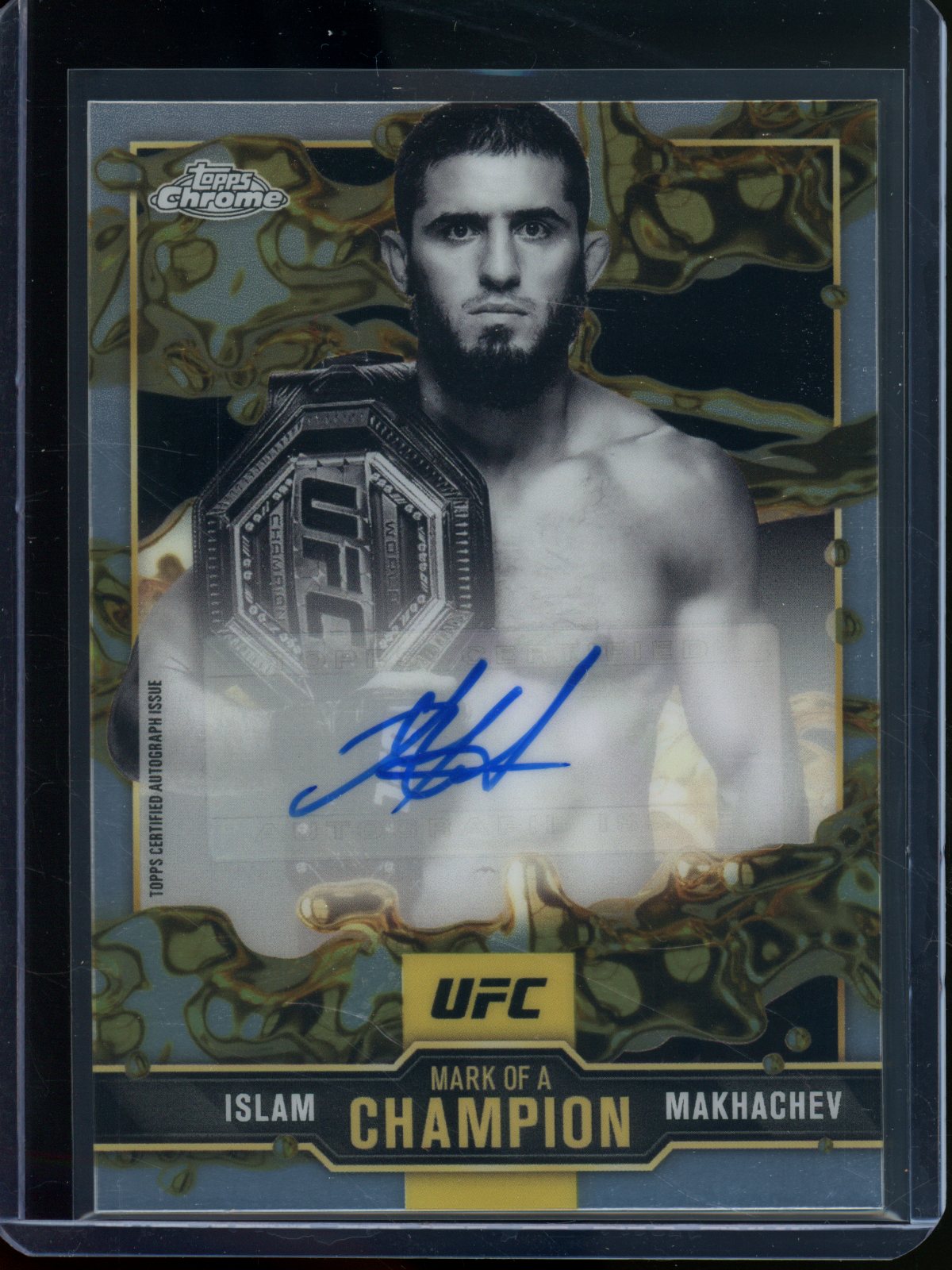 2025 Topps Chrome Islam Makhachev Mark of a Champion Autograph #MOC-IM