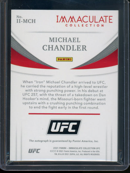 2021 Panini Immaculate Michael Chandler Rookie RC Autograph /99 #II-MCH