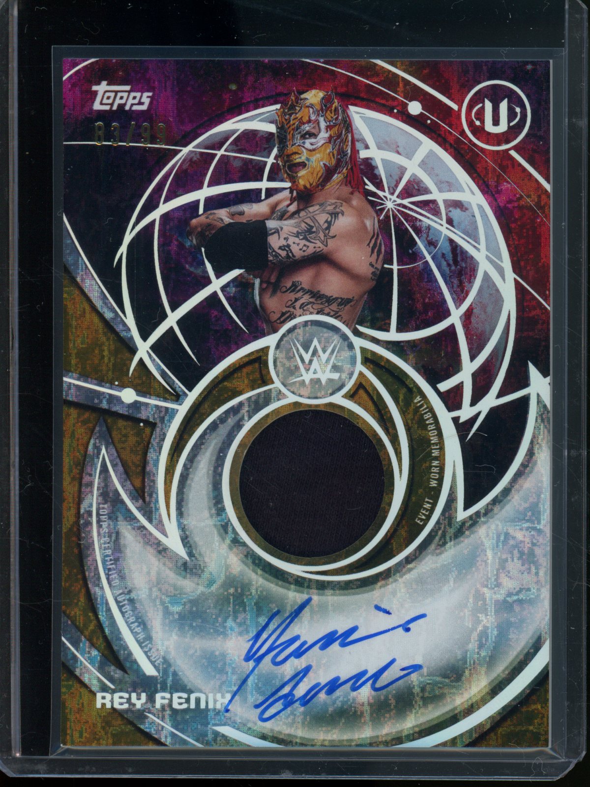 2026 Topps Universe Rey Fenix Relic Autograph Gold /99