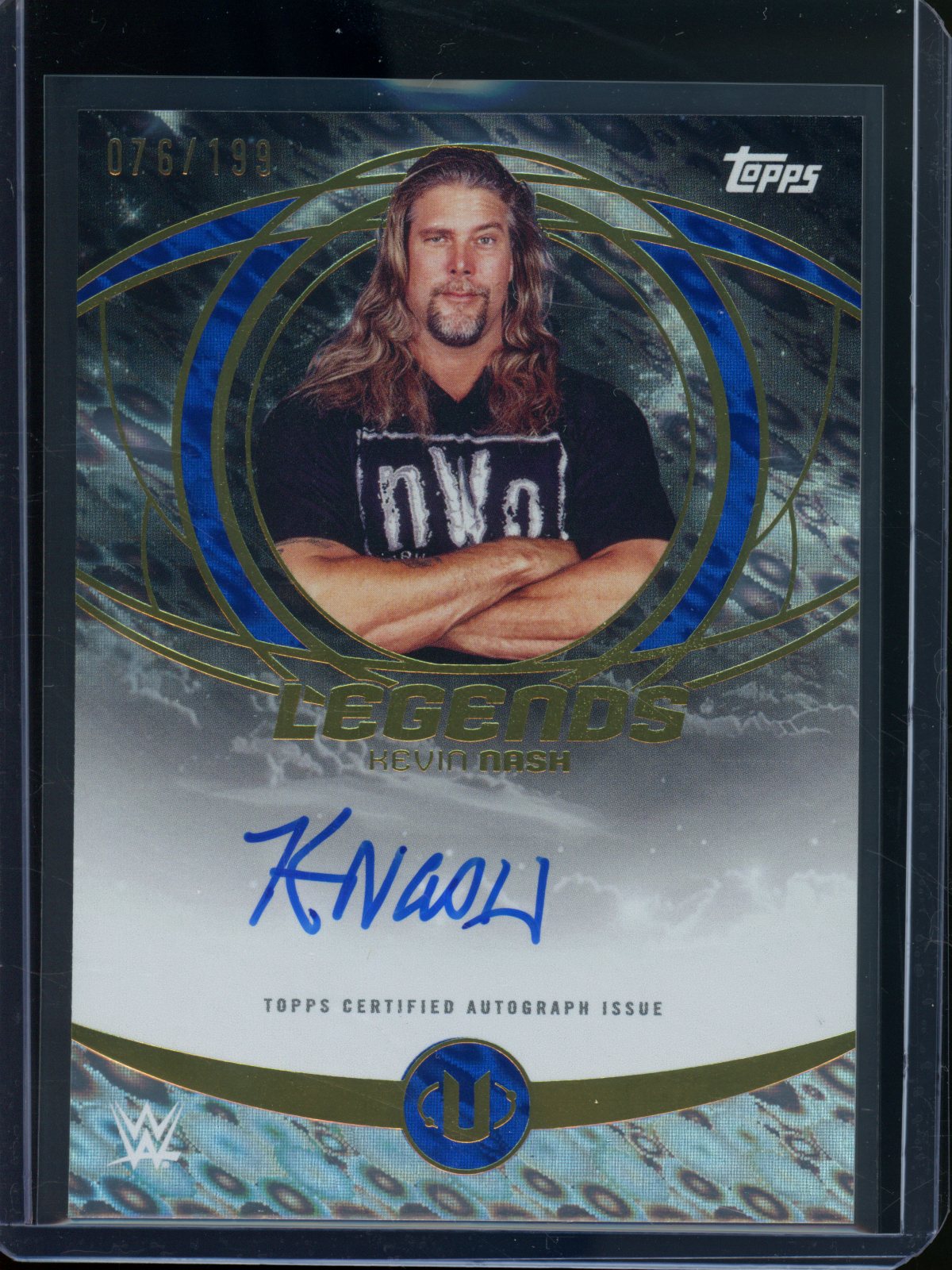 2025 Topps Universe Kevin Nash Legends Autograph Blue Foil /199